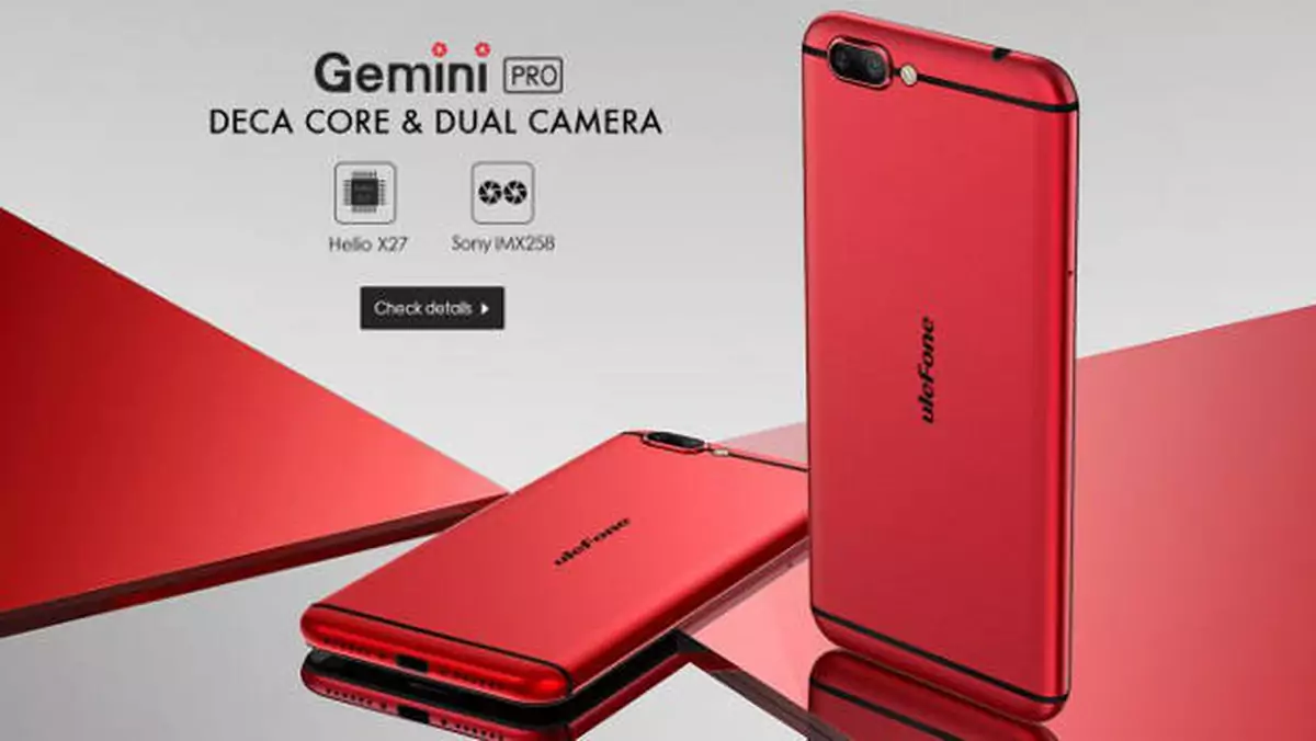 Ulefone Gemini Pro z podwójnym aparatem wkrótce w sprzedaży