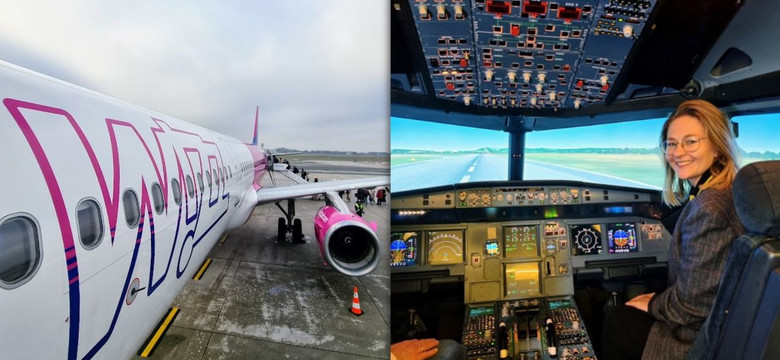 Piloci Wizz Air szkolą się na nowym urządzeniu. "Na chwilę zasiadłam w kokpicie"