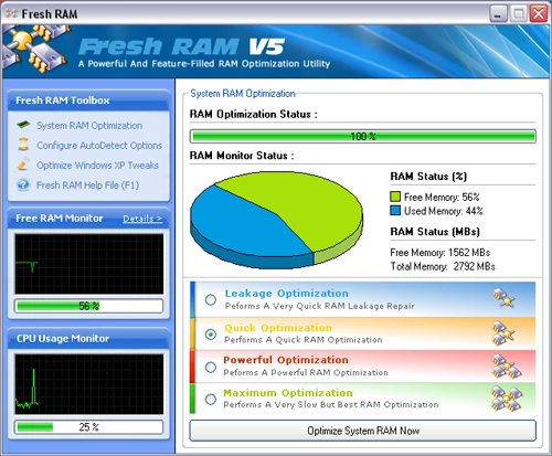 Fresh RAM 5.0.0 po pobraniu musi być zainstalowany oraz zarejestrowany w trakcie trwania oferty
