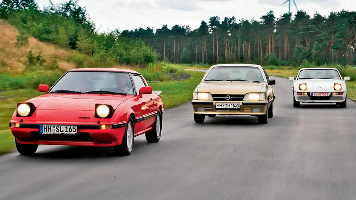 Porsche 924 kontra Opel Monza i Mazda RX-7 - Dość dziwne trio