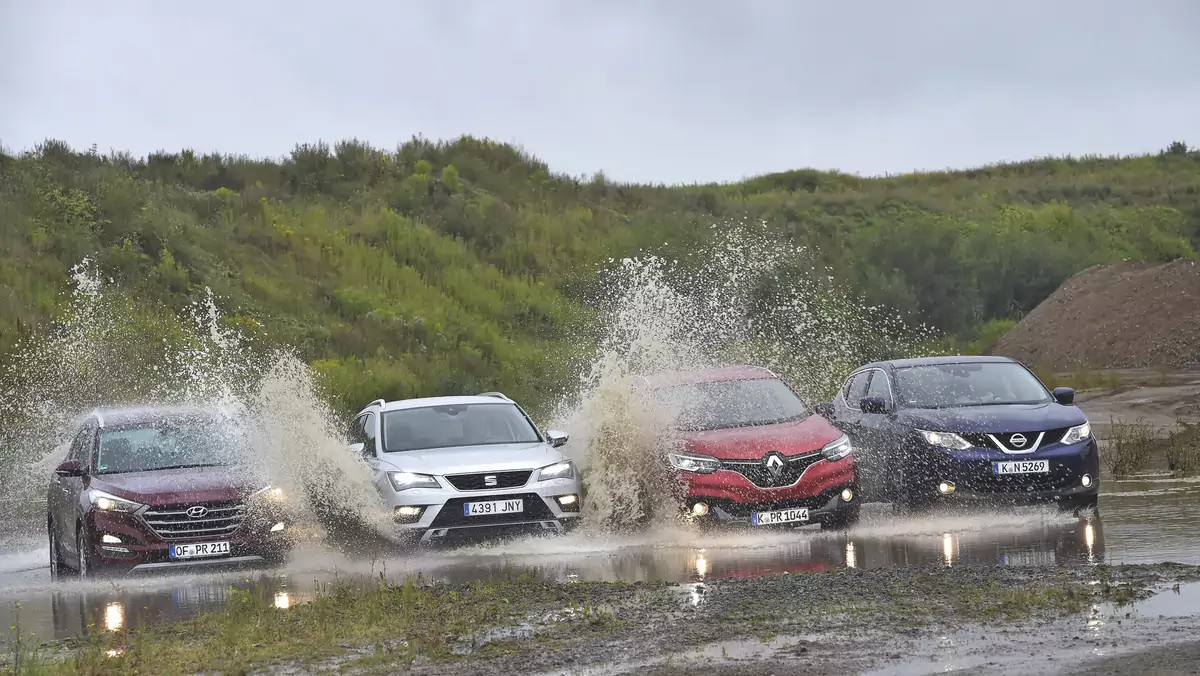 Porównanie 4x4: Seat Ateca kontra Nissan Qashqai, Hyundai Tucson i Renault Kadjar