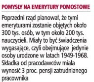 Pomysły na emerytury pomostowe