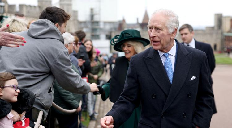 Károly király nagyon derűs, jókedvű volt az ünnepségen Fotó: Getty Images