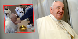 Papież umył stopy więźniarkom. "Pan zawsze czeka z otwartymi ramionami"