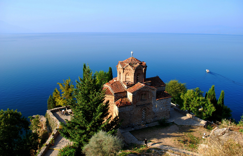 Jezioro Ochrydzkie, Albania i Macedonia