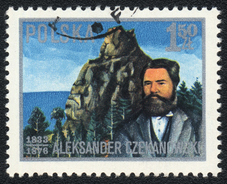 Polski znaczek pocztowy z Aleksandrem Czekanowskim
