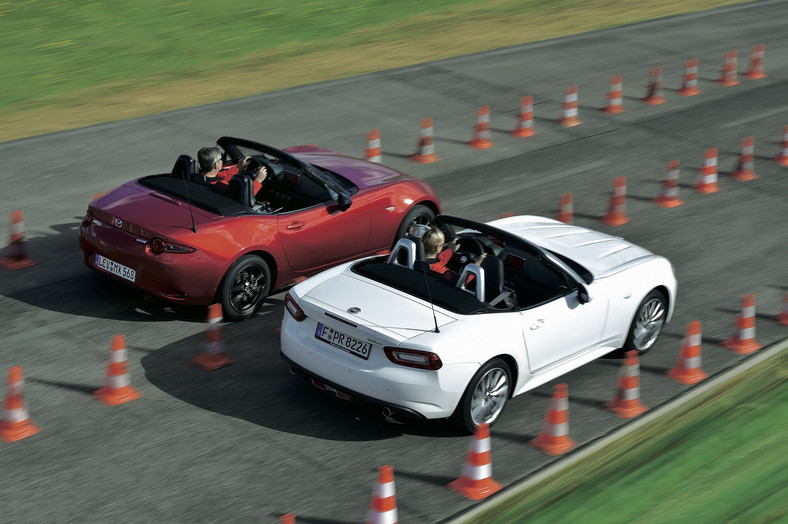 Mazda MX-5 kontra Fiat 124 Spider - takie same, a jednak inne