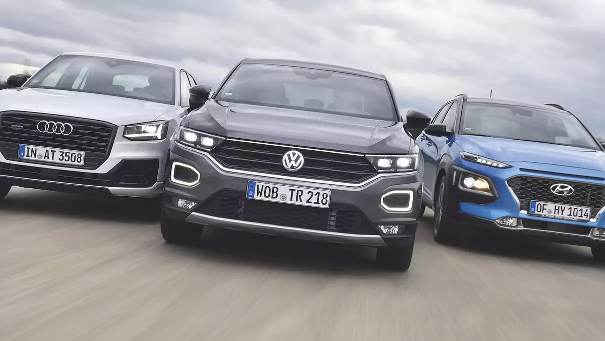 Volkswagen T-Roc kontra Hyundai Kona i Audi Q2