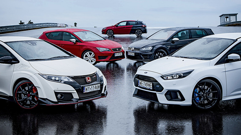 Focus RS vs 308 GTi vs Leon Cupra 290 vs Golf R vs Civic Type R