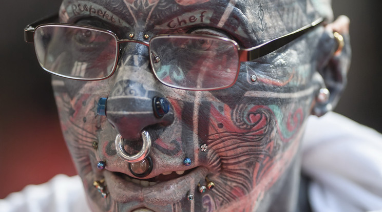 Berlinben augusztus negyedikén megrendezték a tetoválófesztivált /Fotó: MTI