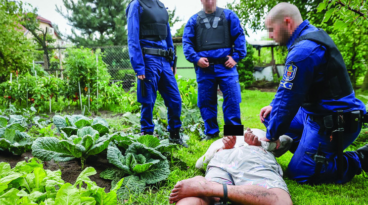 Kertben fogták el
Menekülés közben fogták el a férfit, lábán
a nyomkövetővel