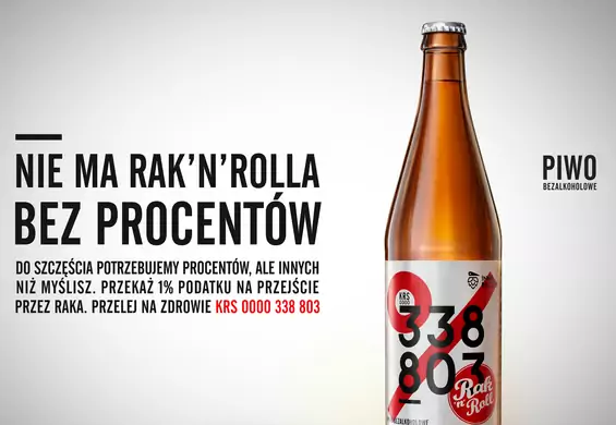 "Do szczęścia potrzebujemy procentów" - fundacja Rak'n'Roll wypuszcza swoje piwo. To część genialnej kampanii
