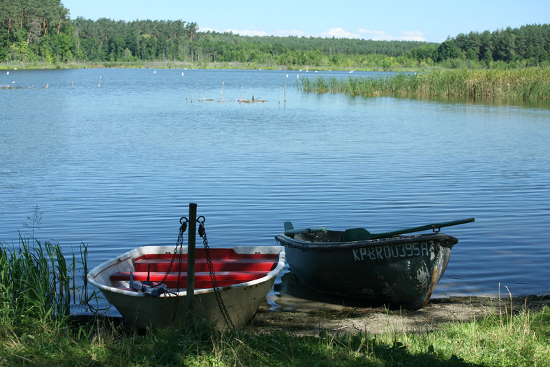 Jezioro Bachotek na pojezierzu Brodnickim