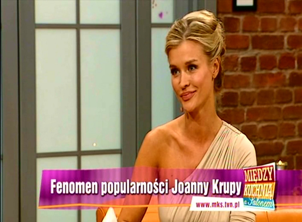 Joanna Krupa w programie "Między kuchnią a salonem"