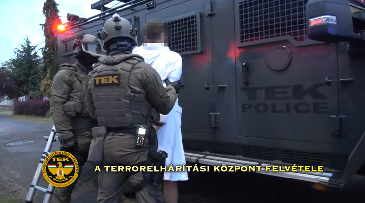 Elfogták a három budapesti férfit / Fotó: police.hu/Pillanatkép a videóból