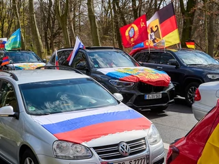 Prorosyjska manifestacja w Berlinie