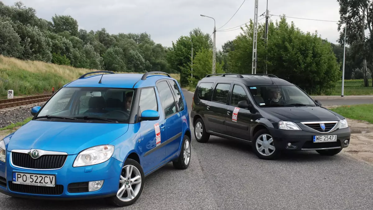 Skoda Roomster kontra Dacia Logan MCV: drożej nie zawsze znaczy więcej