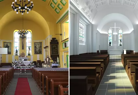 Minimalistyczna rewitalizacja polskiego kościoła. To wnętrze uspokaja