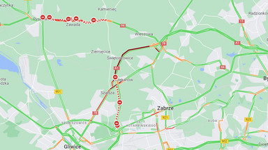 Autostrada A1 zablokowana na wysokości Gliwic. "Paliwo wypłynęło na drogę"