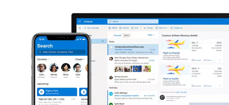 Mobilny klient pocztowy Microsoft Outlook umożliwi dyktowanie wiadomości e-mail