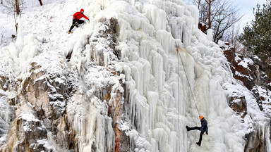 Lodospad - zimowa atrakcja na kieleckiej Kadzielni