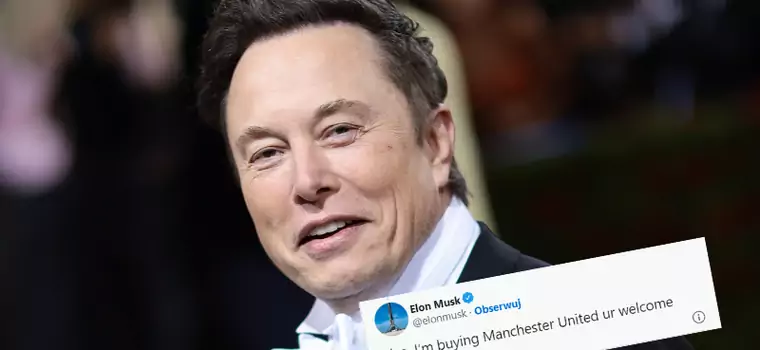 Elon Musk: "Kupuję Manchester United". W internecie zawrzało