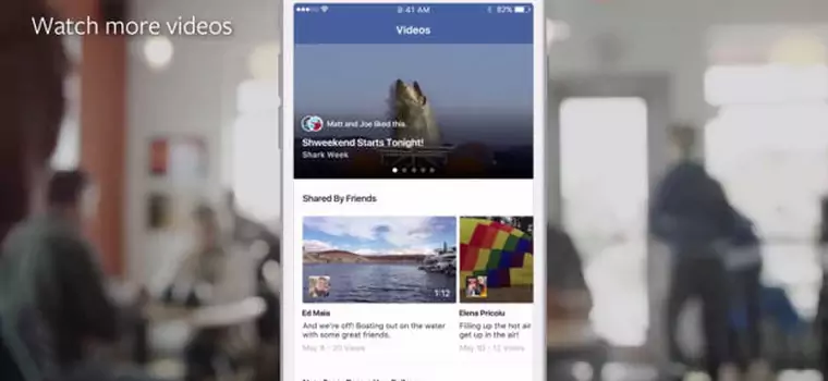 Facebook testuje osobną sekcję dla wideo w aplikacji