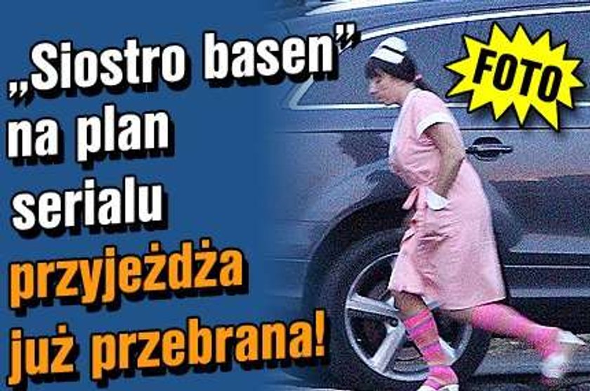 Siostro basen na plan serialu przyjeżdża już przebrana FOTO