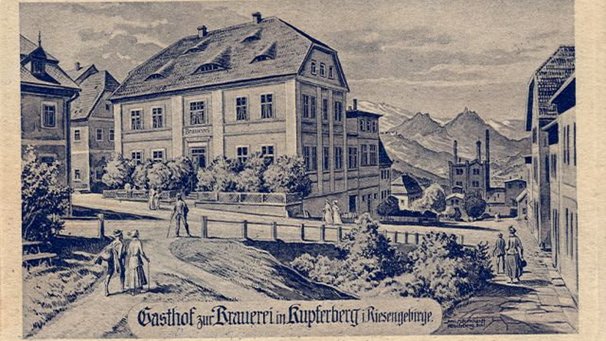 Miedzianka w 1907 r. - nieistniejący zajazd i browar