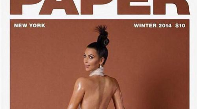 Nézd meg Kim Kardashian meztelen, nedves fenekét!