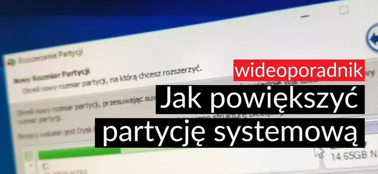 Jak powiększyć partycję systemową bez usuwania danych - wideoporadnik