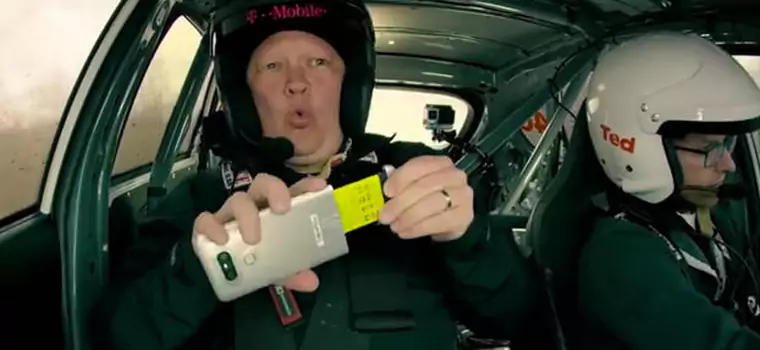 T-Mobile rozpakowuje LG G5 w samochodzie rajdowym (wideo)