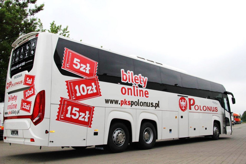 PKS Polonus przewiózł 2 mln pasażerów w 2015 r. i miał 40 mln zł przychodu z tej działalności