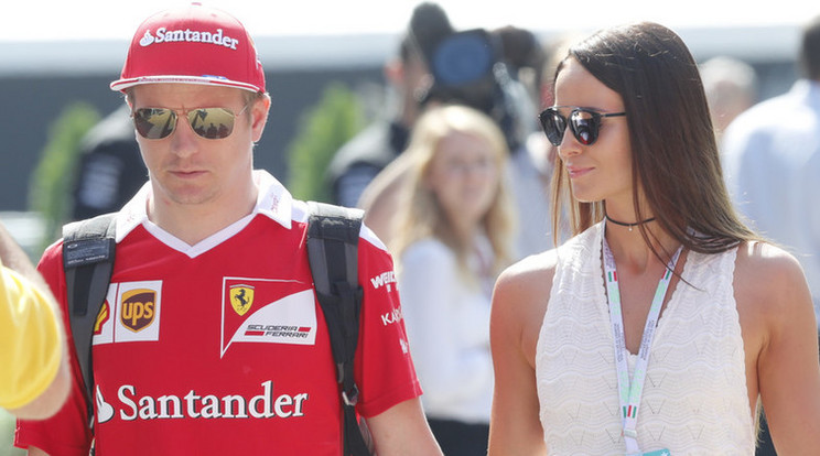 Räikkönen bearanyozta az Aqua énekesnőjének a napját /Fotó: Fuszek Gábor