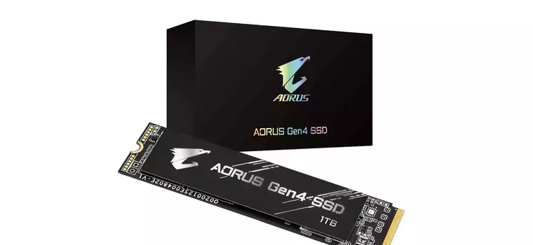 Gigabyte AORUS Gen4 SSD zapowiedziane. Szybkie nośniki zgodne z PCIe 4.0