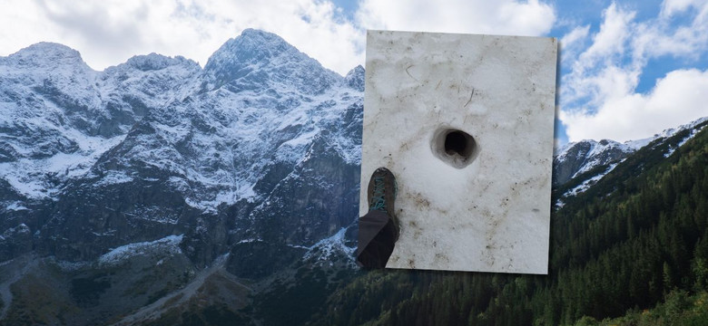 "Dziurawy" śnieg w Tatrach, TPN wyjaśnia, co się dzieje