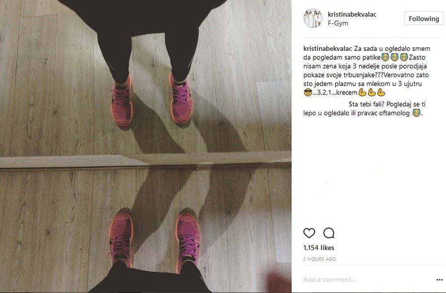 Kristina Bekvalac Instagram