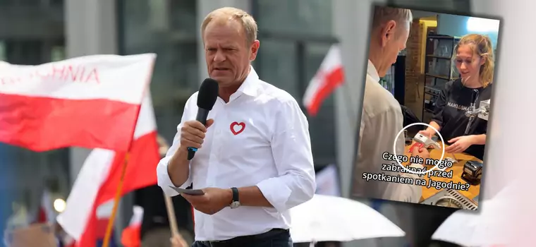 Wpadka Donalda Tuska. Nagranie z pizzerii pokazuje więcej, niż chciałby polityk [WIDEO]