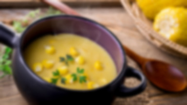 Rozgrzewająca zupa krem z kukurydzy - mniam!