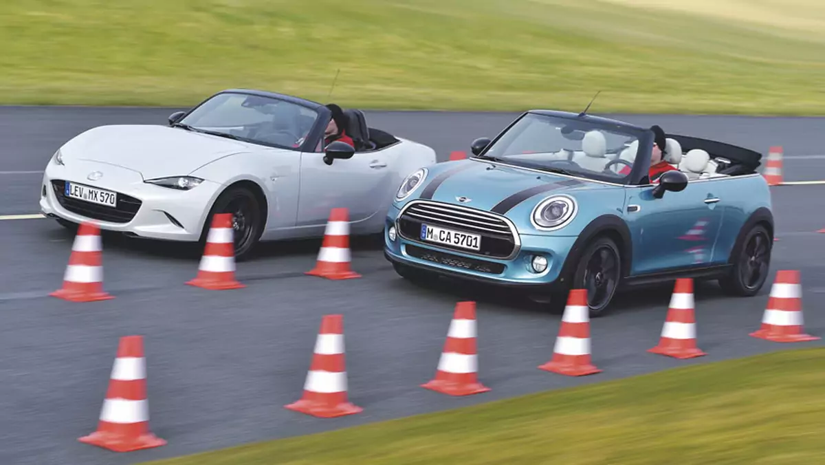 Mini Cooper Cabrio kontra Mazda MX-5 - kabriolety pełne radości