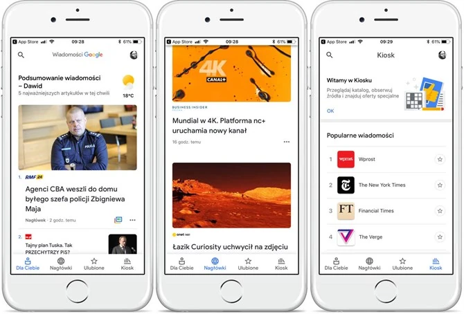 Nowe Google News na iOS