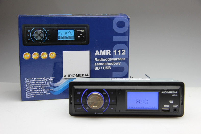 Test Audiomedia AMR112: radio samochodowe za 100 zł