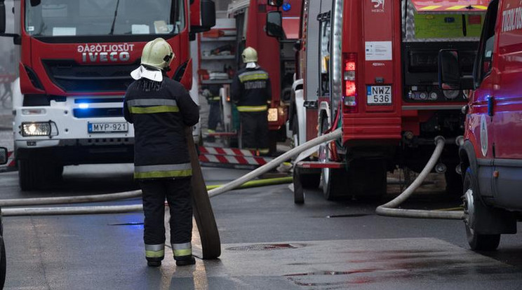 Rengeteg tűzoltó dolgozik a vihar okozta károk elhárításán / Fotó: Járai László