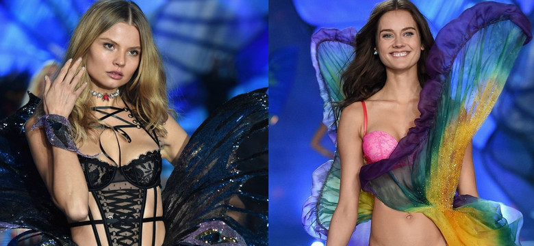 Monika Jagaciak i Magdalena Frąckowiak na pokazie Victoria’s Secret