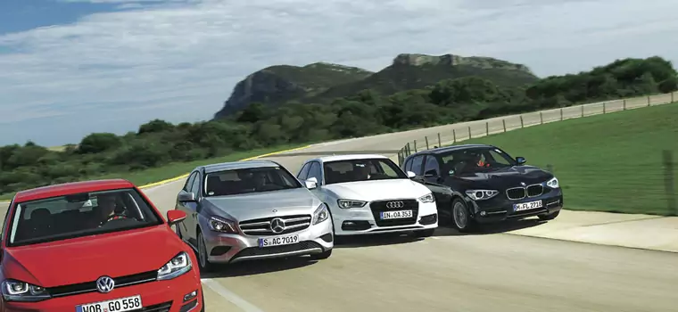 Volkswagen Golf kontra Audi A3, BMW serii 1 i Mercedes klasy A: pojedynek w pierwszej lidze