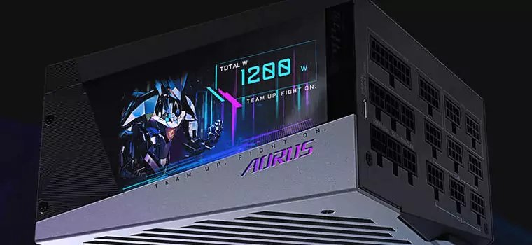 Gigabyte wprowadza do oferty zasilacz komputerowy z ekranem Aorus P1200W