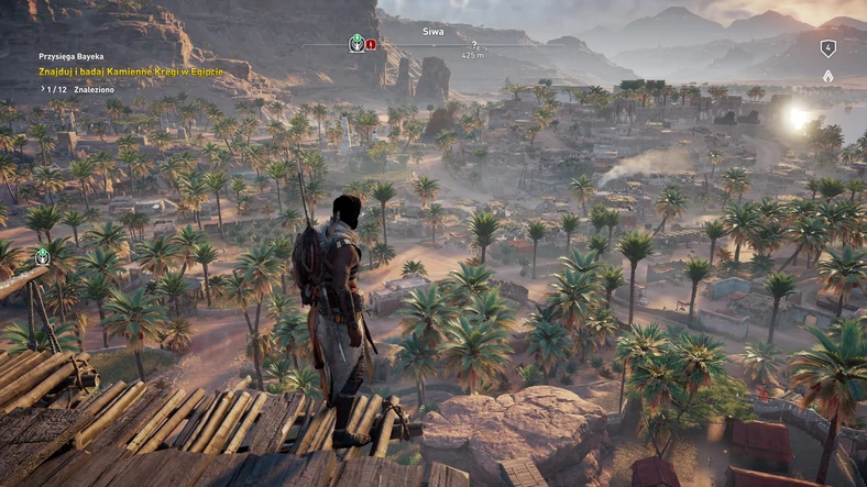 Assassin's Creed Origins - Punkt widokowy - PS4 Pro 4K