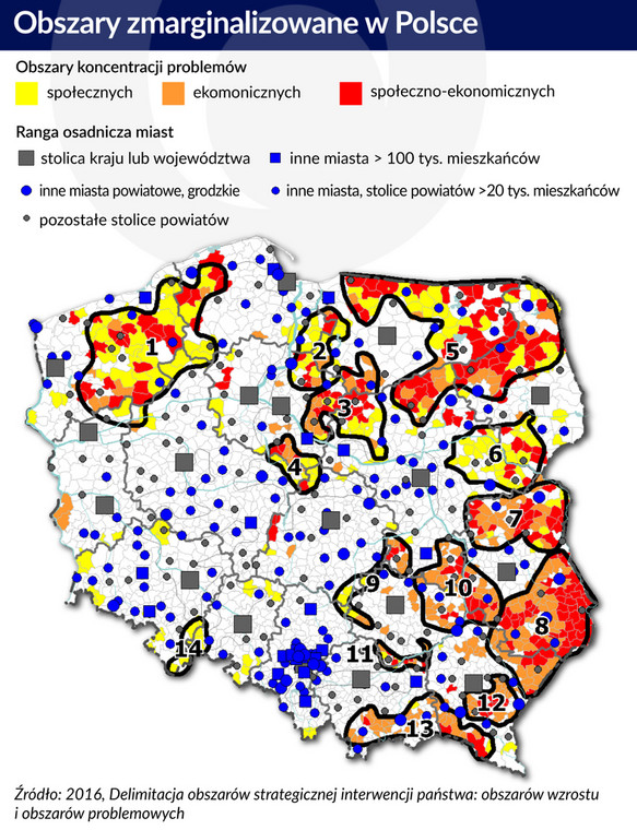 Obszary zmarginalizowane w Polsce