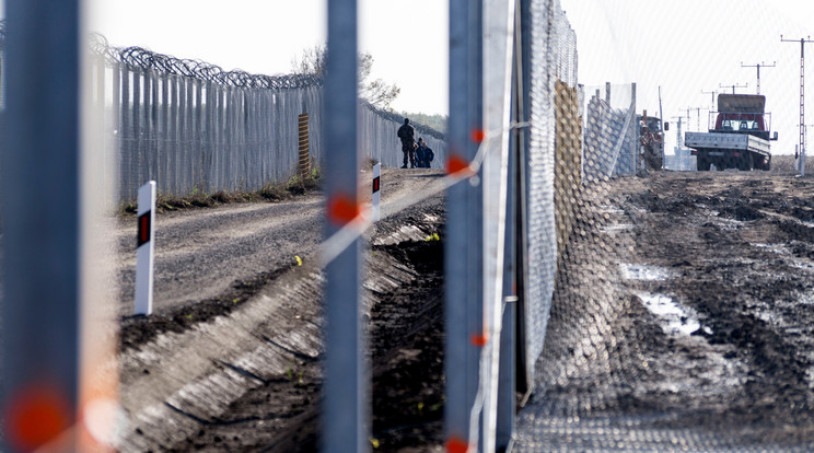 Az új kerítés próbaszakasza a szerb határszakaszon, Bácsszentgyörgy és 
Gara között épült fel. Rövidesen folytatódik a teljes határszakaszon /Fotó:AFP