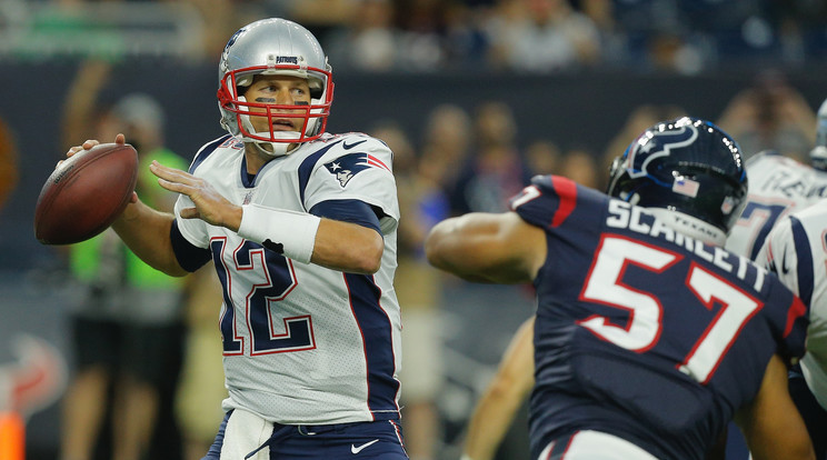 Tom Brady csúcstartó
öt bajnoki címmel, de nem akar megállni a New
England Patriotscal /Fotó: Getty Images
